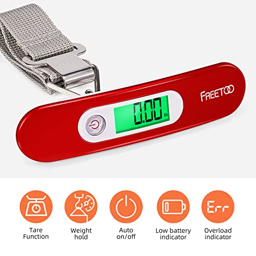 FREETOO Luggage Scale Portable Digital Weight Scale for Travel Suitcase
