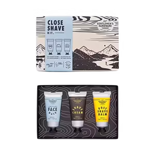 Wild & Wolf Gentleman's Shave Kit Hardware Trademark Close